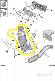 CATALIZZATORE FAP PEUGEOT CITROEN OPEL 9834161680