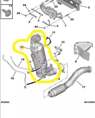 CATALIZZATORE FAP PEUGEOT CITROEN OPEL 9834161680