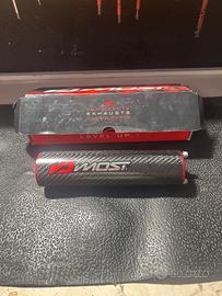 twrminale most rosso in carbonio 80/100cc