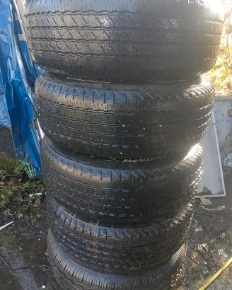 ruote gomme complete 245/70/r 16 m+s