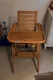 Seggiolone Foppapedretti in legno Vintage 