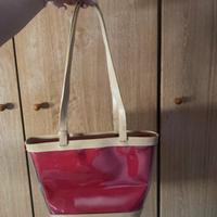 borsa pochette rossa granata estiva da sera/mare