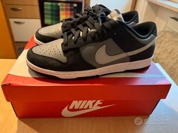 Nike Dunk Low Retro Nuove ( Mai usate) grigio nero