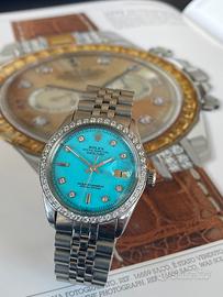 Rolex 1601 diamonds tiffany dial