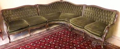 Divano Componibile 3 pezzi – 6 sedute in velluto