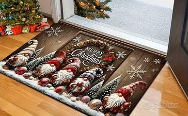 Tappeto Zerbino Natale 60x40 cm tappetino ingresso