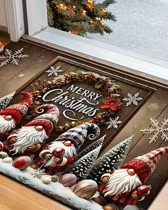 Tappeto Zerbino Natale 60x40 cm tappetino ingresso