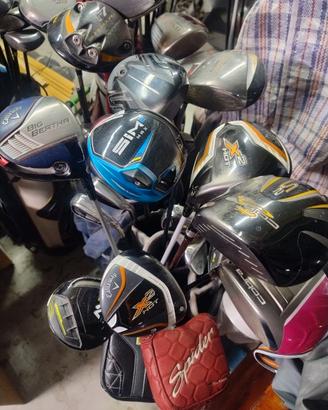 Golf drivers, ibridi, ferri, vedges