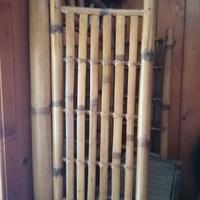 specchiera in bamboo massiccio