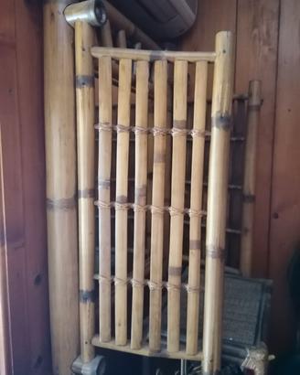 specchiera in bamboo massiccio