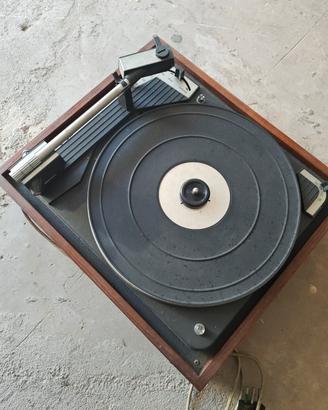 gira dischi vintage dual 1010 con cassa guasto