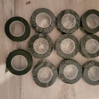 Guttaperca nastro fiorista verde