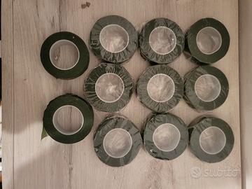 Guttaperca nastro fiorista verde
