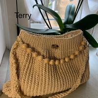 Borsa di cordino thai e perle