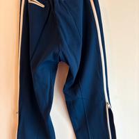 Pantalone a zampa con cerniere laterali