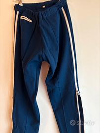 Pantalone a zampa con cerniere laterali