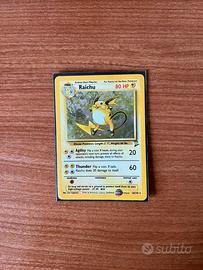 Carta pokemon molto rara raichu 16/130