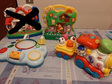 Trenino, bosco, consolle culla/lettino