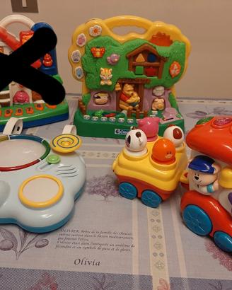 Trenino, bosco, consolle culla/lettino