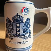 Boccale da birra con decorazioni di Amsterdam