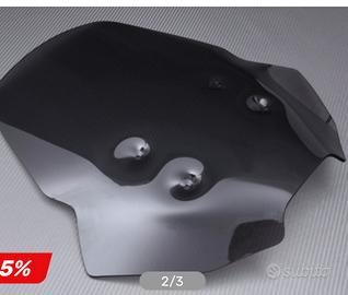 Cupolino nero fumè maggiorato Suzuki Vstrom 800