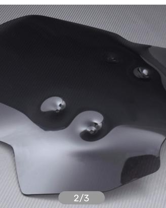Cupolino nero fumè maggiorato Suzuki Vstrom 800