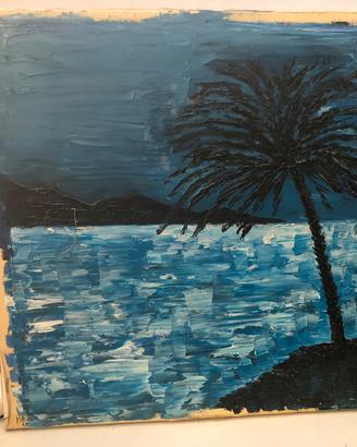 Quadro Mare di notte