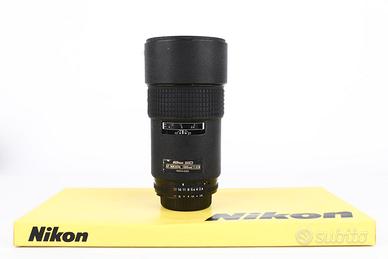Nikon 180mm f2.8 ED AF USATO GARANTITO PER DUE ANN