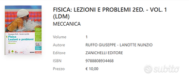 FISICA: LEZIONI E PROBLEMI 2ED. - VOL. 1
