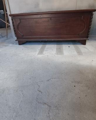 Cassapanca antica in legno primi del 900