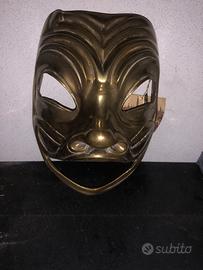 Maschera veneziana in ottone