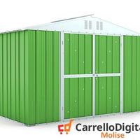 Box giardino lamiera zincata 327x155 verde chiaro