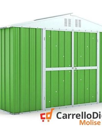 Box giardino lamiera zincata 327x155 verde chiaro