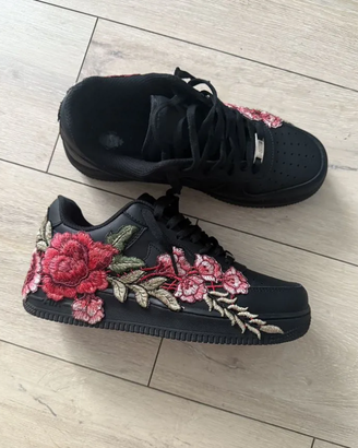 Nike air force 1 red rose