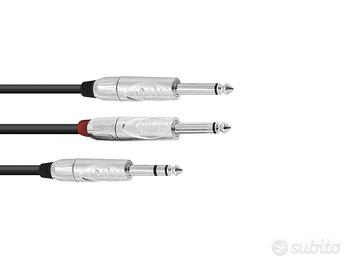 Cavo audio adattatore jack OMNITRONIC