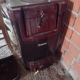 stufa a legna carbone Zoppas usata 