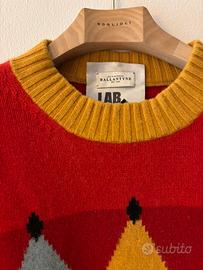 Maglione ,rosso,nero,beige,azzurro