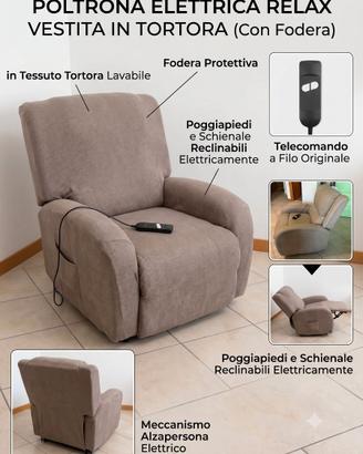 Poltrona Relax Reclinabile Elettrica