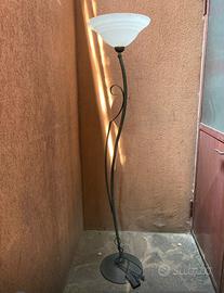 Lampada stile Terzani in ferro battuto