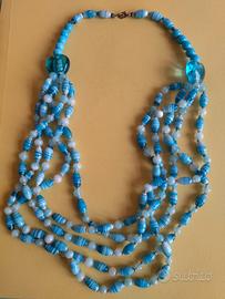 Collana vetro colorato