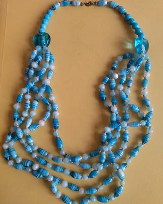 Collana vetro colorato