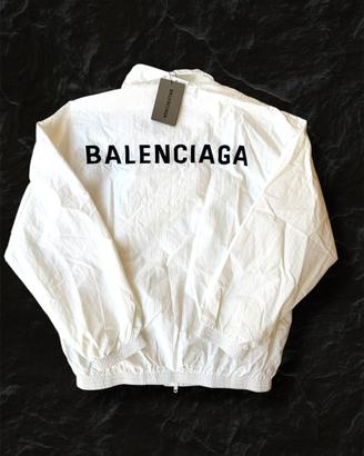 Giacca leggera bianca Balenciaga unisex taglia 48