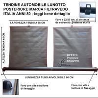 TENDINE RULLO POSTERIORE AUTOMOBILE EPOCA ANNI  80