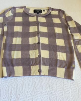 Maglioncino cotone Woolrich a quadri bimba 8 anni