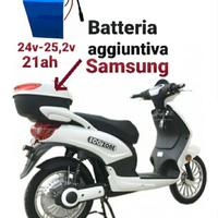 batteria aggiuntiva 24v-25,2v/21ah litio Ebike 