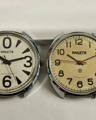 Coppia orologi Raketa