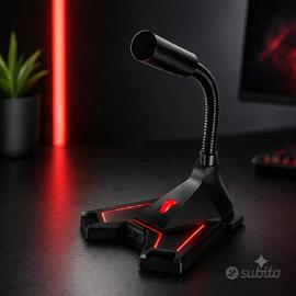 Microfono Gaming da Tavolo PC Jack 3.5mm Nuovo
