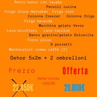 blocco per attività di bar 