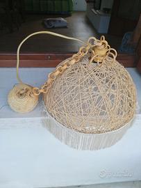 Lampadario in corda
