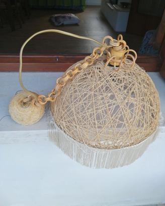 Lampadario in corda